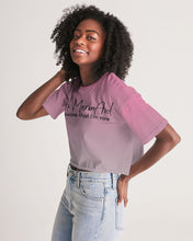 Load image into Gallery viewer, Women&#39;s Lounge Cropped Tee Pink Ash
