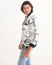 Load image into Gallery viewer, Classic Whiteout Unisex Bomber Jacket Black
