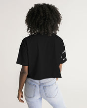 Load image into Gallery viewer, Women&#39;s Lounge Cropped Tee Black
