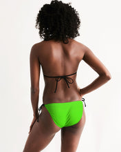 Load image into Gallery viewer, Women&#39;s Triangle String Bikini Lime
