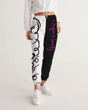 Load image into Gallery viewer, Black/White Women&#39;s Track Pants
