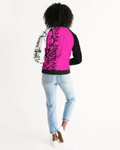 Load image into Gallery viewer, Hot Pink Ladies Bomber Jacket
