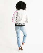 Load image into Gallery viewer, Classic Whiteout Unisex Bomber Pink Bomber Jacket
